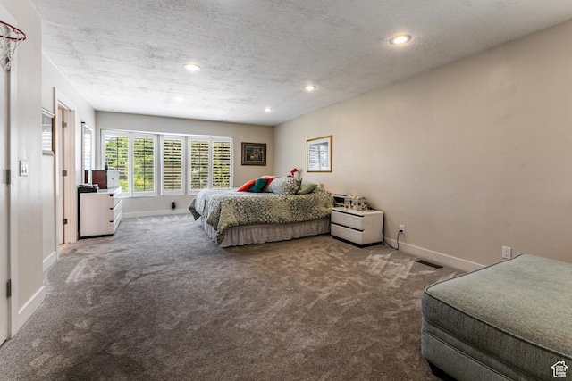 2148 E Pinecrest Ln S, Sandy, UT 84092 - carpeted bedroom featuring a textured ceiling and recessed lighting