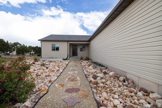 3378 N Sr 87 W, Talmage, UT 84073 - doorway to property with roof with shingles