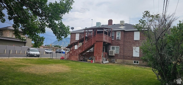 40 W 400 N Unit 1-6, Spanish Fork, UT 84660 - back of house with brick siding, stairs, and a chimney