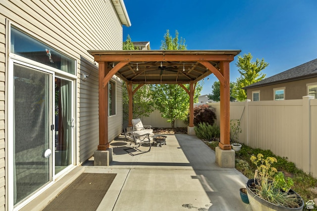 1046 W Stonehaven Dr, North Salt Lake, UT 84054 - fenced backyard featuring a gazebo and a patio area