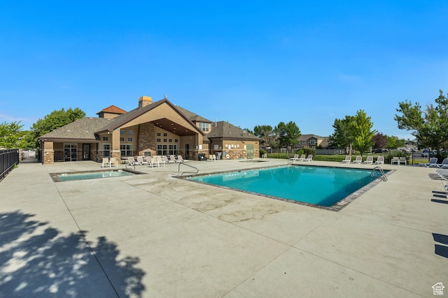 1046 W Stonehaven Dr, North Salt Lake, UT 84054 - community pool with a patio