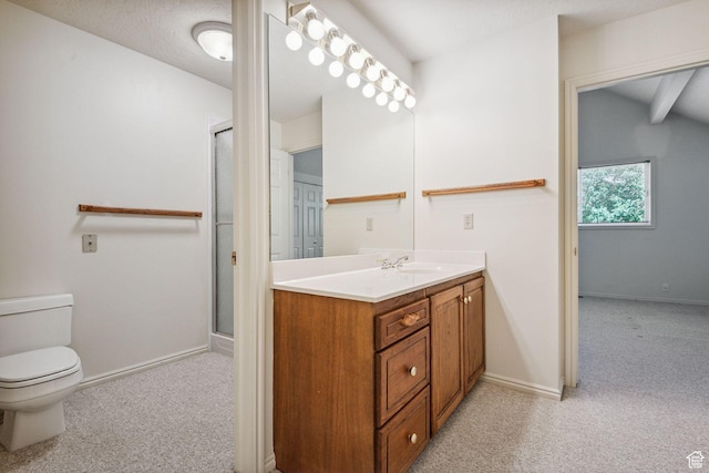 2056 E Sierra View Cir, Millcreek, UT 84109 - full bath featuring vanity, a stall shower, and carpet floors