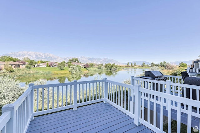 947 S 2040 W, Orem, UT 84059 - wooden terrace with a water and mountain view