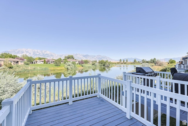 947 S 2040 W, Orem, UT 84059 - wooden deck featuring a water and mountain view