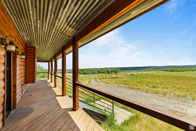 16 N Porcupine Ln, La Sal, UT 84530 - wooden deck featuring a rural view
