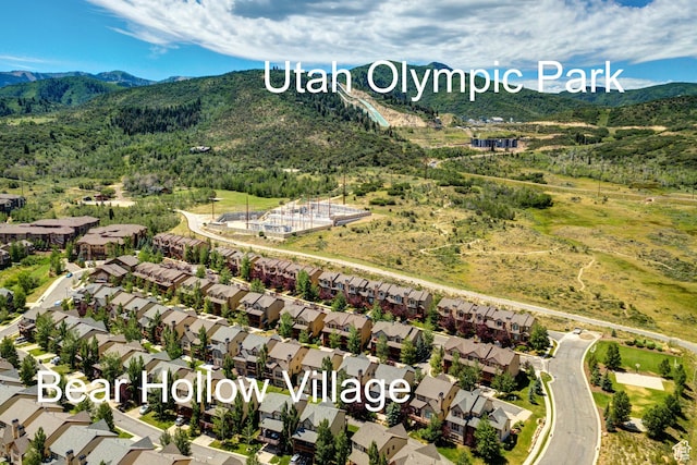 5541 N Slalom Way, Park City, UT 84098 - aerial view of residential area with mountains
