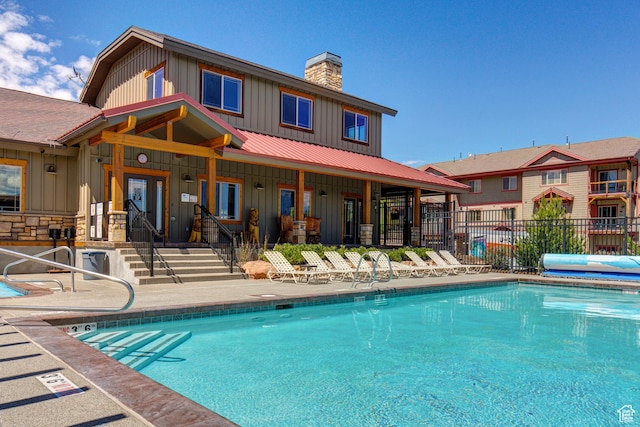 5541 N Slalom Way, Park City, UT 84098 - community pool featuring a patio area