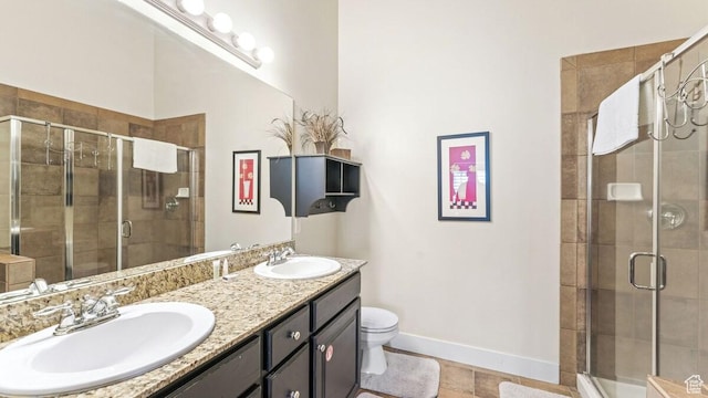 5541 N Slalom Way, Park City, UT 84098 - full bathroom with double vanity and a stall shower