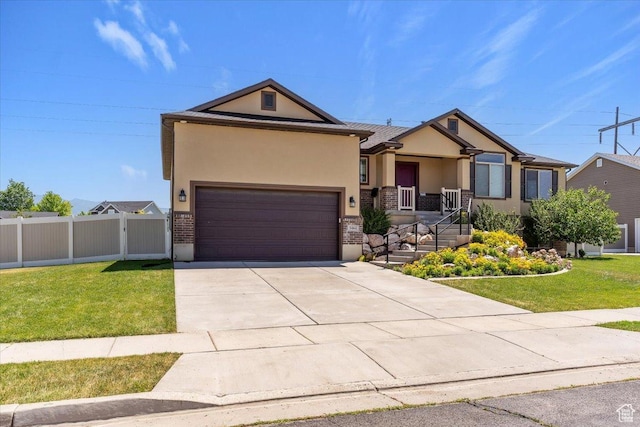 5464 S 3200 W, Roy, UT 84067 - craftsman house with stucco siding, brick siding, driveway, and a garage