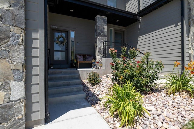 2049 N Harvest Village Ln, Saratoga Springs, UT 84045 - entrance to property featuring covered porch
