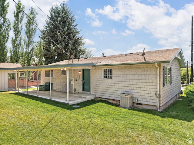 2844 Timpview, Provo, UT 84604 - rear view of house with a patio area and a shingled roof