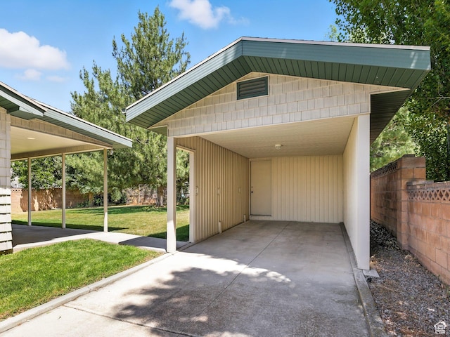 2844 Timpview, Provo, UT 84604 - view of parking / parking lot featuring driveway and an attached carport