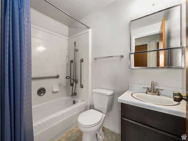 2844 Timpview, Provo, UT 84604 - bathroom featuring shower / bathtub combination with curtain and vanity