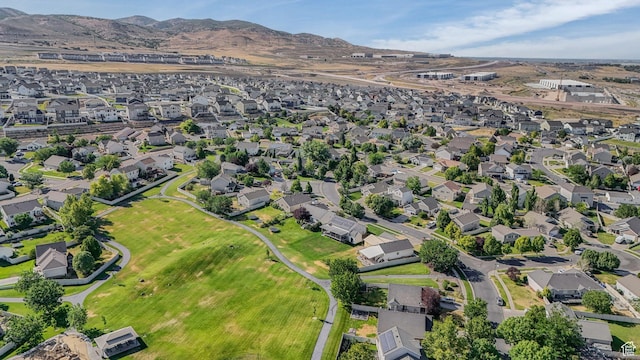 224 W Apple Ave, Saratoga Springs, UT 84045 - aerial view of property's location with nearby suburban area and a mountainous background