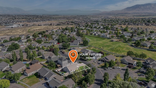 224 W Apple Ave, Saratoga Springs, UT 84045 - aerial overview of property's location with nearby suburban area and property boundaries highlighted