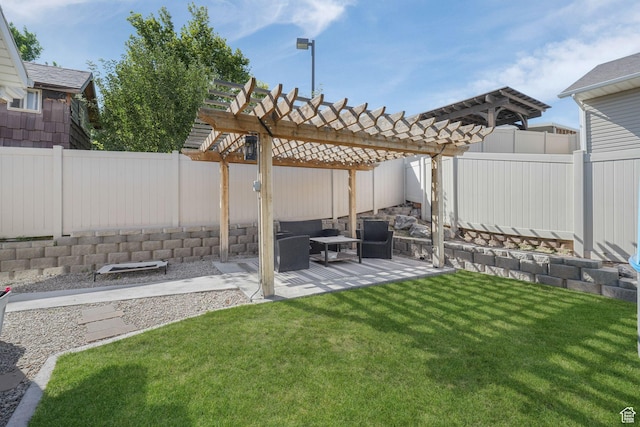 224 W Apple Ave, Saratoga Springs, UT 84045 - fenced backyard with a pergola and a patio