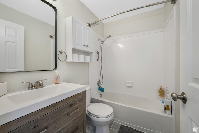 224 W Apple Ave, Saratoga Springs, UT 84045 - bathroom with shower / bathtub combination, vanity, and tile patterned flooring