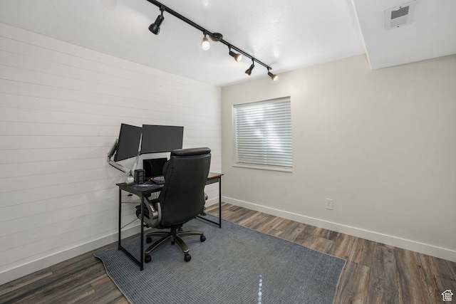 224 W Apple Ave, Saratoga Springs, UT 84045 - office area with wood finished floors and track lighting