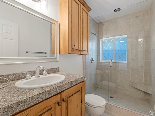 2960 E Oak Park Ln S, Holladay, UT 84117 - full bathroom featuring a stall shower and vanity