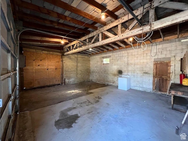 9173 S 1300 W, West Jordan, UT 84088 - garage with concrete block wall