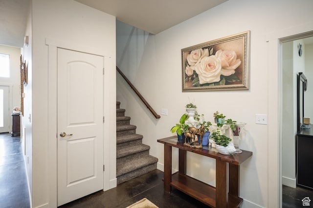 1018 S Valley View Ct, Moab, UT 84532 - staircase featuring baseboards