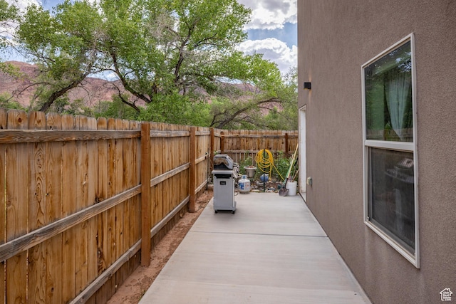 1018 S Valley View Ct, Moab, UT 84532 - fenced backyard with a patio area and area for grilling