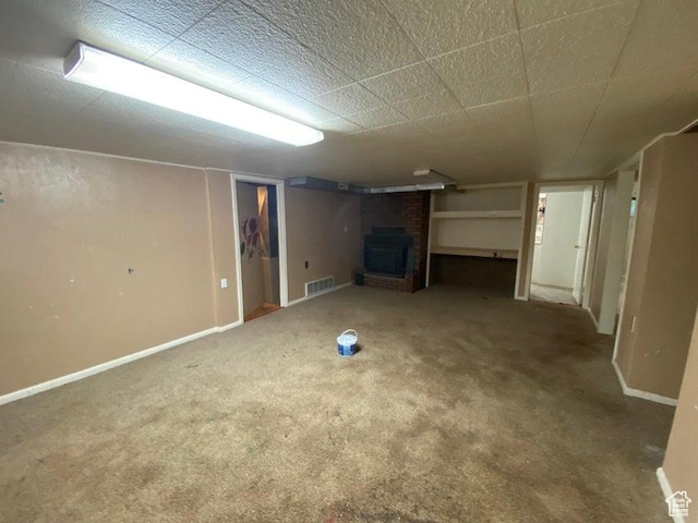 41 N 300 E, Richfield, UT 84701 - finished below grade area with a fireplace and carpet floors
