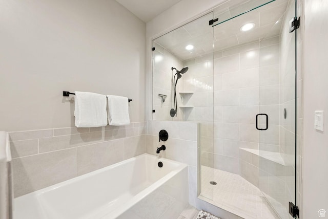 14482 N Buck Horn Trl Unit 50A, Heber City, UT 84032 - bathroom featuring a stall shower and a bath