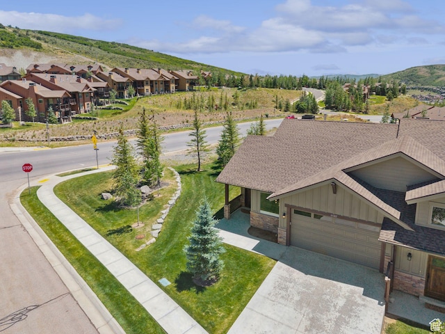 14482 N Buck Horn Trl Unit 50A, Heber City, UT 84032 - aerial perspective of suburban area featuring mountains