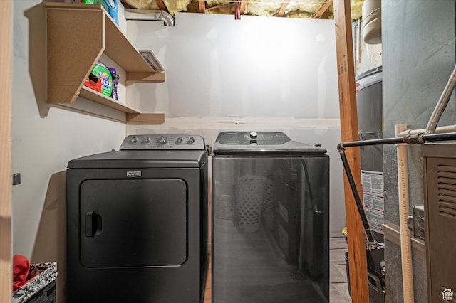 2371 N 1110 W, Clinton, UT 84015 - laundry room with washer and clothes dryer and heating unit