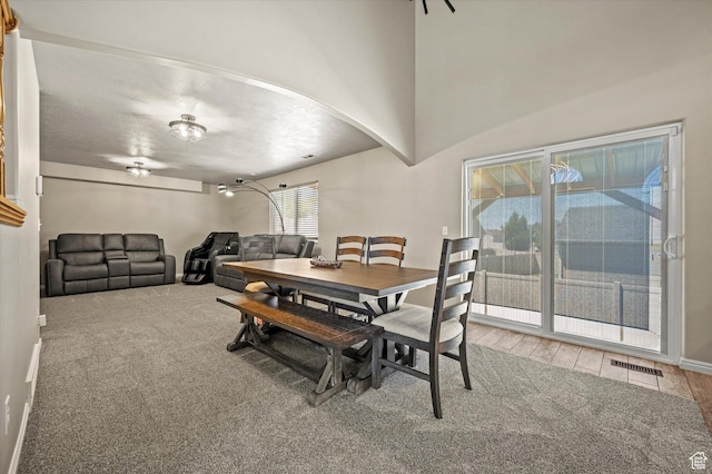 2371 N 1110 W, Clinton, UT 84015 - dining area featuring wood finished floors and arched walkways