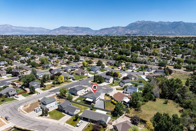 2371 N 1110 W, Clinton, UT 84015 - aerial view of residential area featuring a mountainous background