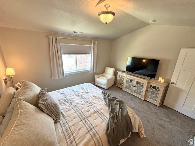 933 S 2100 W, Orem, UT 84059 - bedroom with carpet, a textured ceiling, and vaulted ceiling