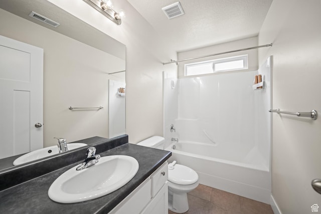 933 S 2100 W, Orem, UT 84059 - full bath with vanity,  shower combination, tile patterned floors, and a textured ceiling
