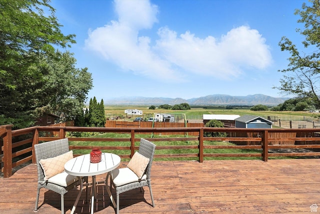 80 S 6000 W, Mendon, UT 84325 - deck featuring a mountain view and a view of countryside