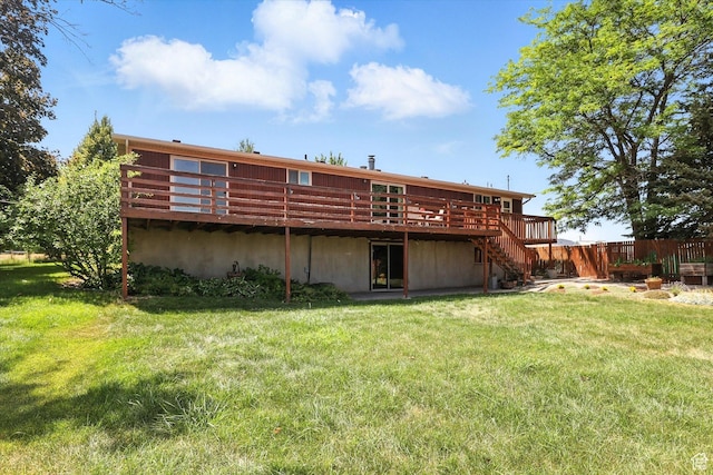 80 S 6000 W, Mendon, UT 84325 - back of property featuring a wooden deck and stairway