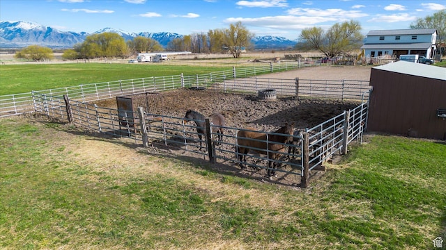 80 S 6000 W, Mendon, UT 84325 - view of yard with a view of countryside, a mountain view, and an exterior structure