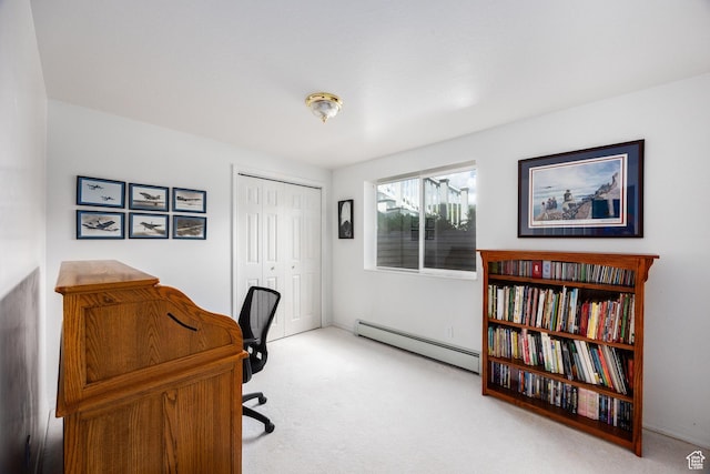 2565 E Woodland Way, Kamas, UT 84036 - carpeted office space with a baseboard radiator