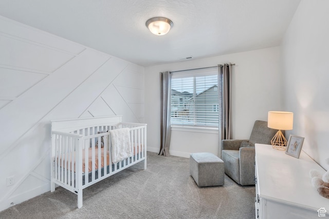 1769 W Stone Gate Dr, Saratoga Springs, UT 84045 - bedroom featuring carpet floors and a nursery area