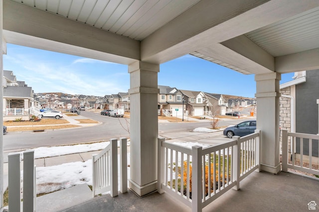1769 W Stone Gate Dr, Saratoga Springs, UT 84045 - porch with a residential view