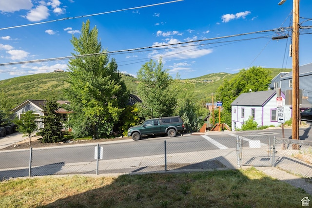 1003 Norfolk Ave, Park City, UT 84060 - view of street with a gate and a mountain view