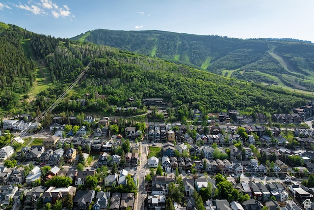 1003 Norfolk Ave, Park City, UT 84060 - aerial view of property's location with a mountain backdrop and nearby suburban area