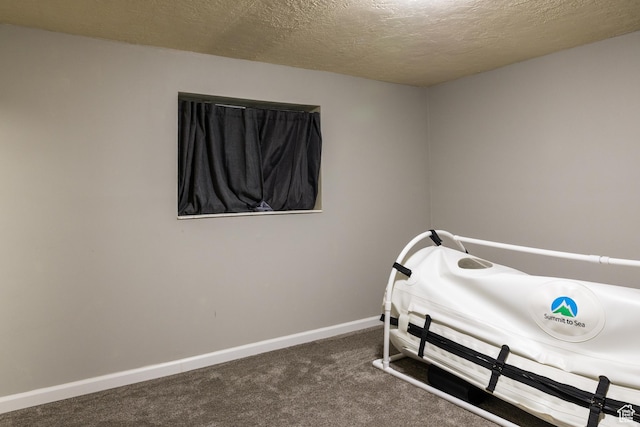 63 S 100 W Unit 17, American Fork, UT 84003 - bedroom featuring dark carpet and a textured ceiling