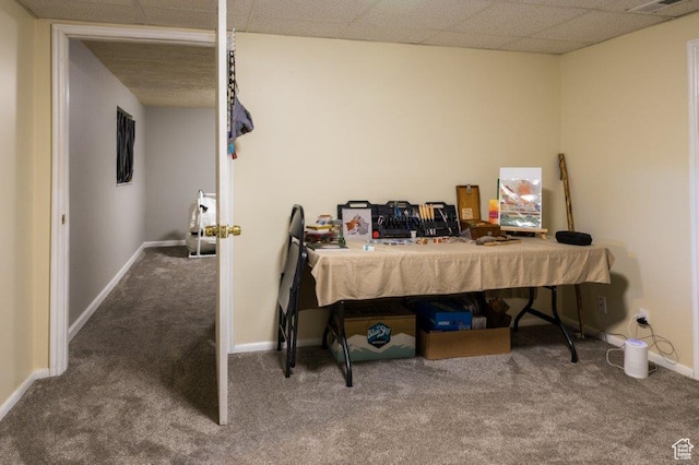 63 S 100 W Unit 17, American Fork, UT 84003 - carpeted office space featuring baseboards and a drop ceiling
