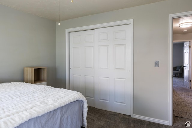 63 S 100 W Unit 17, American Fork, UT 84003 - bedroom featuring dark colored carpet and a closet