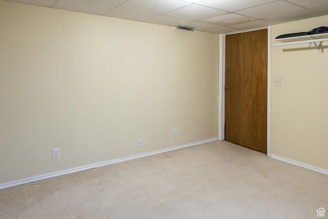 63 S 100 W Unit 17, American Fork, UT 84003 - unfurnished bedroom featuring a paneled ceiling and light carpet