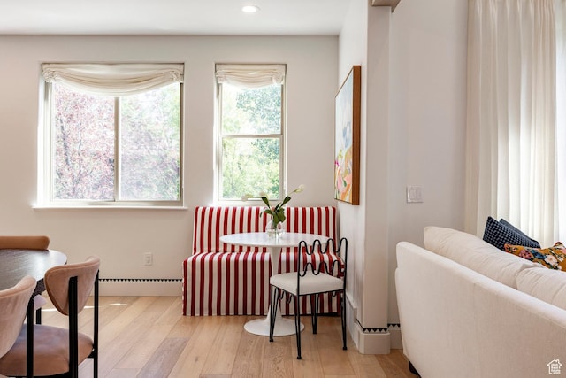 1675 W Silver Springs Rd, Park City, UT 84098 - sitting room with wood finished floors and recessed lighting
