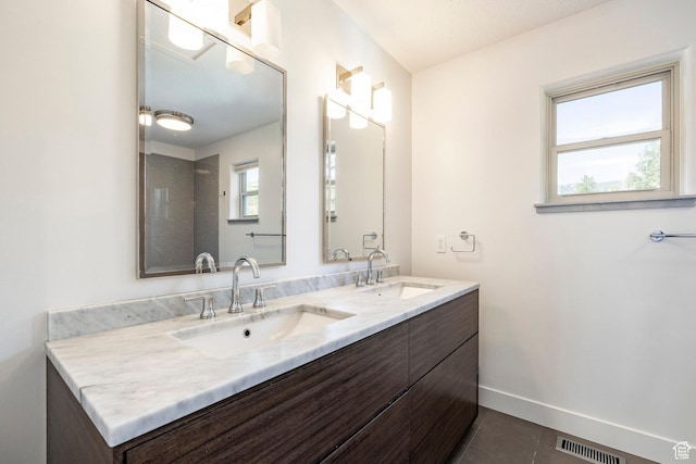 1675 W Silver Springs Rd, Park City, UT 84098 - full bathroom featuring double vanity and tile patterned flooring
