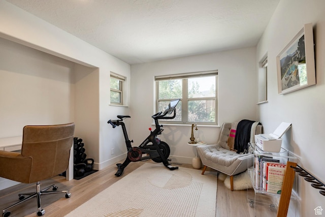 1675 W Silver Springs Rd, Park City, UT 84098 - exercise room with wood finished floors and baseboards