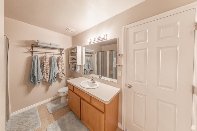 3963 S 2900 W Unit 2B, West Haven, UT 84401 - bathroom featuring vanity, tile patterned floors, and curtained shower